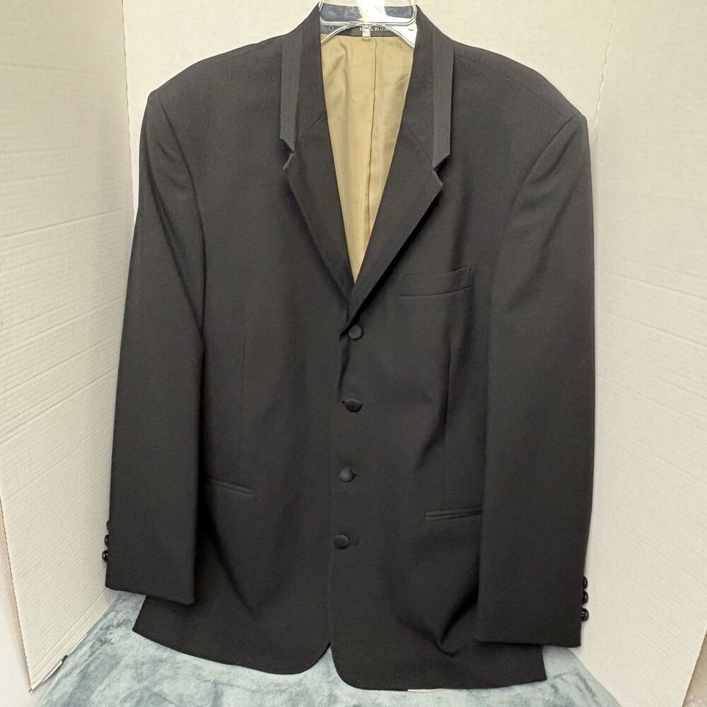 Chaps Ralph Lauren Black Dinner Jacket 40R Tuxedo/ Suitcoat 100% Wool